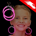 Glow Earrings Pink